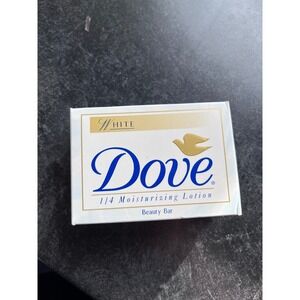 Vintage 2001 Dove White Beauty Bar Soap 4.75oz 1/4 Moisturizing Lotion USA Made